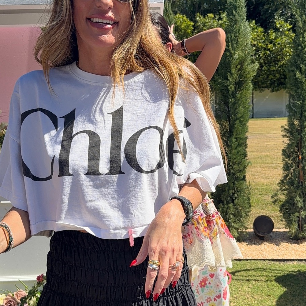 Chloe White Crop Top